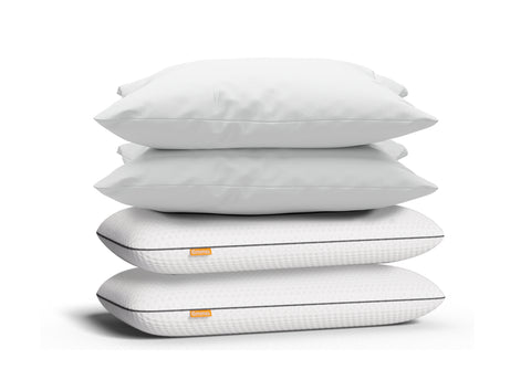 2 Foam + 2 Microfiber Pillows